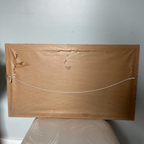 Vtg Needlepoint, Last Supper (Leonardo da Vinci) Framed-Penelope S355-Religious - Picture 10 of 10